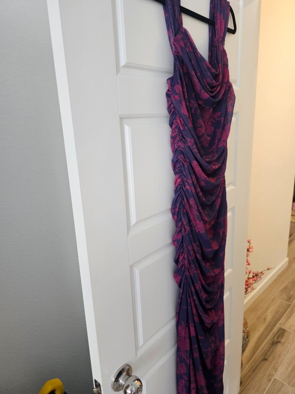 KUTUMAI Off The Shoulder Maxi Long Dress Corset Ruched Bodycon Cocktail Formal - Picture 4 of 9